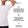 Ejis Sweat Defense Undershirt | V Neck | Underarm Sweat Proof Micro Modal view 3