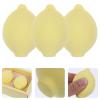 3pcs Foundation Beauty Sponge Cute Fruit Shaped Cosmetics Sponge for Liquid Cream Powder Yellow Lemon view 3