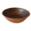 Satin Copper Foot Massage Soaking Bowl view 1