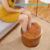 YXCKG Foot Basin, Foot Tub Cypress Wood Foot Bath Bucket, Foot Soaking Bath Basin, Best Gifts Pedicure Bowl, Massage, Spa, Foot Spa Household Accessories (Color : Lid) view 3