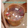 YXCKG Foot Basin, Foot Tub Cypress Wood Foot Bath Bucket, Foot Soaking Bath Basin, Best Gifts Pedicure Bowl, Massage, Spa, Foot Spa Household Accessories (Color : Lid+Massage) view 3