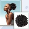 Liliyab DreadLocks Chignons Afro High Puff Drawstring Ponytail Hair Bun Hairpieces Faux Locs Chignons Clip In Pony Tail for Black Women (8", 4#) view 1