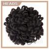 Liliyab DreadLocks Chignons Afro High Puff Drawstring Ponytail Hair Bun Hairpieces Faux Locs Chignons Clip In Pony Tail for Black Women (8", 1#) view 3