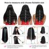 13x6 HD Lace Front Wig Ombre Highlight #1B/30 Lace Front Human Hair Wig Straight Natural Hairline Wigs With Baby Hair Glueless Pre Plucked 150% Density For Black Women Daily Wear 20 Inch view 4