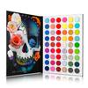 BEUSELF Neon Eyeshadow Palette, Highly Pigmented 54 Color Matte Shimmer Glitter Blacklight Makeup Pallet Glow In the Dark, Long Lasting Waterproof Rainbow Uv Colorful Eye Shadow for Rave,Party,Cosplay view 1