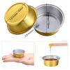 Maitys 50 Pieces Wax Melting Bowl Mini Wax Melting Bowls Bean Aluminum Foil Hair Removal Tool Container for Hair Removal view 2