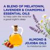 Dr Teal's Moisturizing Bath & Body Oil, Sleep Blend with Melatonin, Lavender & Chamomile Essential Oils, 8.8 fl oz. view 3