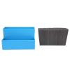 HERCHR Modern Blue Plastic Hair Salon Scissors Combs Storage Box, 5.8 x 3.5in view 2
