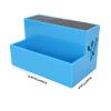 HERCHR Modern Blue Plastic Hair Salon Scissors Combs Storage Box, 5.8 x 3.5in view 4
