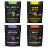 DAILY REMEDY Foot Soak Salts- Variety Pack of 4- Tea Tree Oil, Muscle Relief, Calming Lavender & Citrus Soak- For Foot Pain, Soreness, Athletes Foot, Odors, Calluses-Made In USA view 1