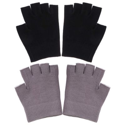 2 Pairs Winter Fingerless Touch 5% Spandex Bedtime Gloves Dryness Spa Plant Essential Oil Dry Hands Essential Oil Gloves Fingerless Apparel Hand Gloves Gel