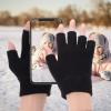 2 Pairs Winter Fingerless Touch 5% Spandex Bedtime Gloves Dryness Spa Plant Essential Oil Dry Hands Essential Oil Gloves Fingerless Apparel Hand Gloves Gel view 3