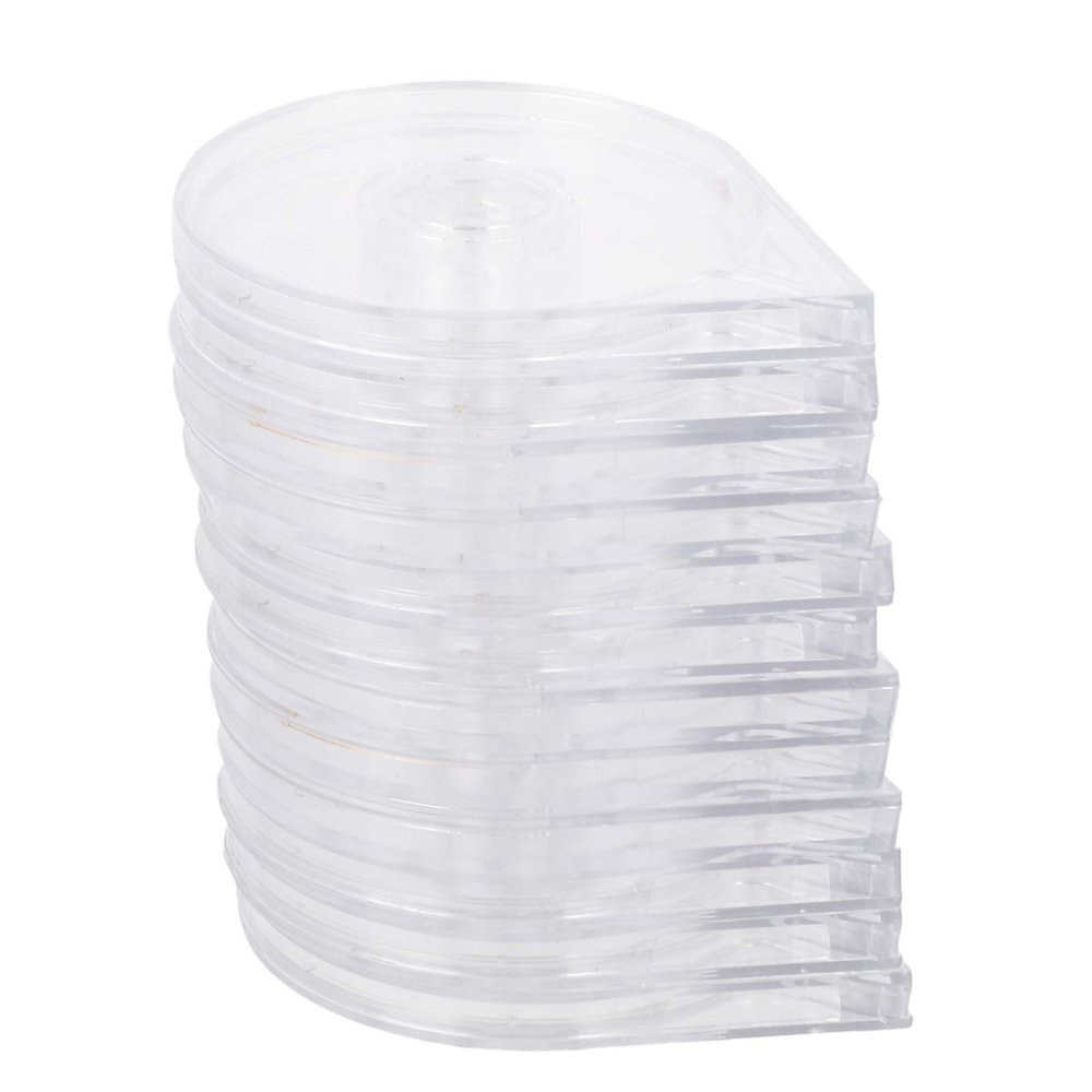 Lurrose 12pcs Nail Art Striping Tape Case Clear Empty Manicure Tape Roller Dispenser Nail Striping Line Case Holder for DIY Sticker Nail Design Manicure Tool