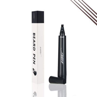 Beard Pencil Filler for Men - Sweat Proof, Water Resistance, Long Lasting & Natural Finish barber Pencil, Mustache Repair Shape (BROWN)