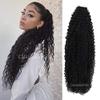 Long Kinky Curly Tape in Human Hair Extension Mongolian Remy Small Curly Hair Tapes In Skin Wefts invisible Human Hair 40pcs/Lot (22inch 40Pcs, #4(Dark Brown)) view 2