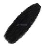 Long Kinky Curly Tape in Human Hair Extension Mongolian Remy Small Curly Hair Tapes In Skin Wefts invisible Human Hair 40pcs/Lot (22inch 40Pcs, #4(Dark Brown)) view 3