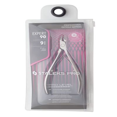 STALEKS PRO Expert 90 9mm Professional Cuticle Nippers  Stainless Steel Skin Nippers for Manicure
