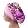 6 Pieces Large Printed Satin Bonnet Sleeping Caps Soft Elastic Wide Band for Women Hair Loss, Natural Curly Hair Braids (Printed 6pack) view 3