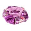 6 Pieces Large Printed Satin Bonnet Sleeping Caps Soft Elastic Wide Band for Women Hair Loss, Natural Curly Hair Braids (Printed 6pack) view 4