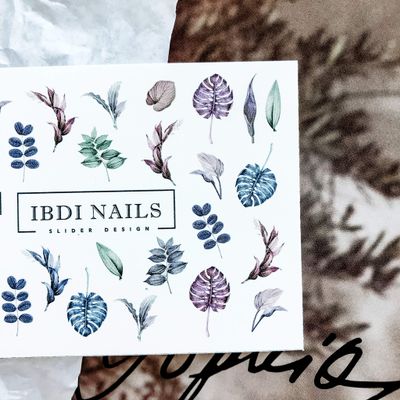 IBDI Flower Nail Decals / Sliders for Manicure or Pedicure, Decal for Nails, Slider for Manicures and Pedicures, Nail Art