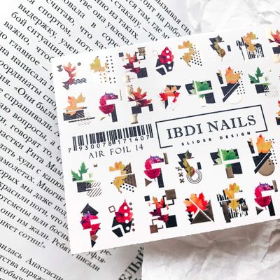 IBDI Abstract Nail Decals / Sliders for Manicure or Pedicure, Decal for Nails, Slider for Manicures and Pedicures, Nail Art