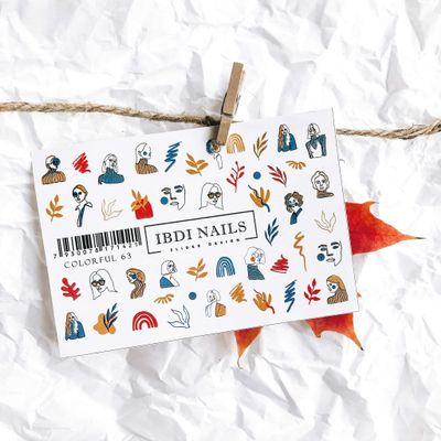 IBDI Fashion and Leaf Nail Decals / Sliders for Manicure or Pedicure, Decal for Nails, Slider for Manicures and Pedicures, Nail Art