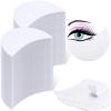 600 Pieces Eyeshadow Pad Shield Eyeshadow Patches White Stencils Under Eye Pads Prevent Makeup Residue for Eyelash Extensions Lip Makeup, Half Moon Shape view 1