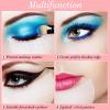 600 Pieces Eyeshadow Pad Shield Eyeshadow Patches White Stencils Under Eye Pads Prevent Makeup Residue for Eyelash Extensions Lip Makeup, Half Moon Shape view 2