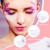 600 Pieces Eyeshadow Pad Shield Eyeshadow Patches White Stencils Under Eye Pads Prevent Makeup Residue for Eyelash Extensions Lip Makeup, Half Moon Shape view 4