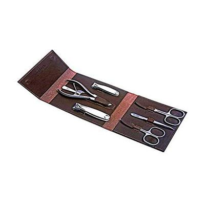 NIEGELOH Niegeloh Havana Xl 7pc Manicure Set In High Quality Leather Case, 1 count