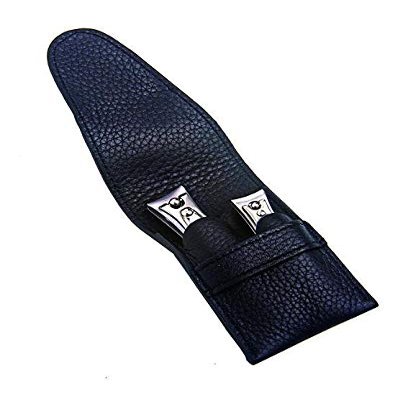 NIEGELOH Niegeloh Capri Schwarz 2pc Manicure Set In Leather Case, 1 count