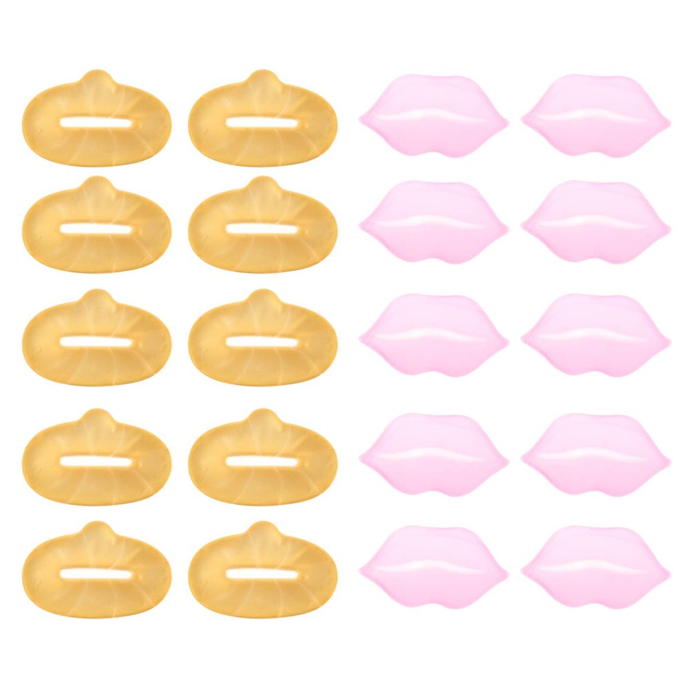 20pcs Gel Lip Mask Hydrating Exfoliating Pads for Moisture Anti- Enhancing Lip and Smoothness for Daily Skincare Random Style