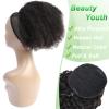 Afro Puff Drawstring Ponytail Bun For Black Women 150% Density 10A Brazilian Virgin Human Hair 4C Afro Kinky Curly Clip In Ponytail Extension Human Hair Pieces 120g Natural Color 10 Inch view 4