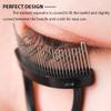 AKOAK 2 Pcs Steel Needle Eyelash Brush Metal Eyelash Curler Eyelash Separator Semi-Curved Eyebrow Brush Grafting Implant Eyelash Combing Tool Mascara Assistant view 3