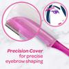 Schick Hydro Silk Touch-Up Multipurpose Exfoliating Dermaplaning Tool, Eyebrow Razor, and Facial Razor with Precision Cover, 3 Count (Packaging May Vary) - 1 Pack view 2