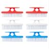 Superio Nail Brush Set (6 Pack) Cleaner with Handle, Durable Brush Scrubber to Clean Toes, Fingernails, Hand Scrubber All Surface Cleaning, Heavy Duty Scrub Brush Stiff Bristles (Red- White- Blue) view 1