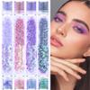 GABOX 8-Jar Mermaid Purple Glitter Set, Holographic Fine Powder & 1mm & 2mm & 3mm Sequins Flakes Set for Cosmetic - Nail - Resin, Iridescent Art Glitter for Body, Face, Eyes, Hair & Crafts view 1