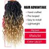 Faux Locs Crochet Hair 6Packs 16Inch Goddess Locs Crochet Hair,Faux Loc with Curly Ends Dreadlocks Crochet Locs for Black Women(16'', T27) view 4