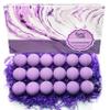 Lavender Bath Bombs Gift Set for Men & Women. 18 Individually Wrapped Bath Bombs with Organic Ingredients & Essential Oils. Relaxing Natural Bath Balls view 1