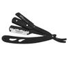 G4 Stainless Steel Straight Edge Barber Shaving Razor Blade for Close Shaving Men Replaceable Blades (Black) view 3