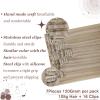 Hetto Blonde Extensions Clip in Human Hair Highlights Clip in Extenisons Human Hair Dark Ash Blonde Mix Light Blonde Full Head 16 Inch 7pcs 120g view 3