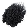 Faux Locs Crochet Hair 24Inch Crochet locs,6Packs Boho Faux Locs with Curly Ends Dreadlock Extensions Soft Loc Crochet Hair for Black Women(24'', 1B) view 4