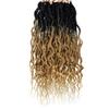 Faux Locs Crochet Hair 24Inch Crochet Locs, 6Packs Boho Faux Locs with Curly Ends Soft Dreadlock Crochet Hair for Black Women(24'', T27) view 2