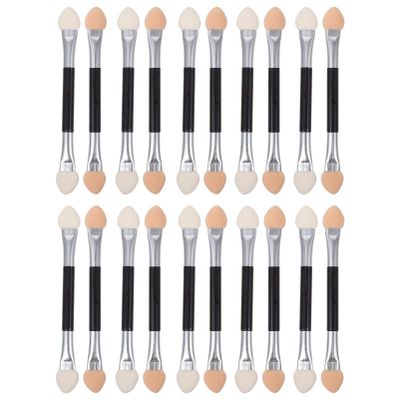 Healifty 20pcs Double-sided Eyeshadow Brush Dual-sided for Makeup Flexible Tips for Easy Application for Daily Use Weddings and Parties