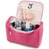 EAYIRA 18 cms Travel Toiletry Kit Bag Cosmetic Bag With Hook For Travel, Makeup Organiser, Cosmetic Pouch, Household Grooming Kit, Makeup Bag For Women (Pink) view 1