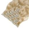 16 to 26 Inch #613 Light Blonde Body Wave Clip-In Human Hair Extensions 10 Pcs (Full Head Install). Not into Sew-In Extensions-These You Just Clip-In and Clip-Out When Your Ready-All With Ease! (24" Clip Ins Body Wave) view 3