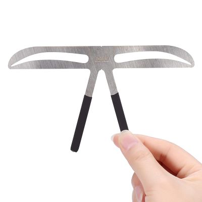 Eyebrow Ruler, 4 Type Permanent Measuring Balancing Extension Precise Shaping Tool for Eyebrow Makeup, Three Point Balancing Ruler Straight Brow Stencil Brow Design Tool
