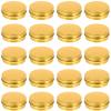 Container 20 Pack Aluminum Tin Jar 1 oz/ 30ml Refillable Containers, Screw Lid Round Tin Container Bottle for Candle, Lip Balm, Salve, Eye Shadow, Spices or Candies Bulk Travel view 1
