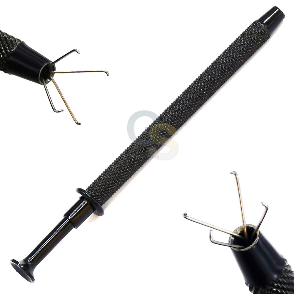 4.5" Pick-up Tool With 4 Prongs Black by G.S Online Store