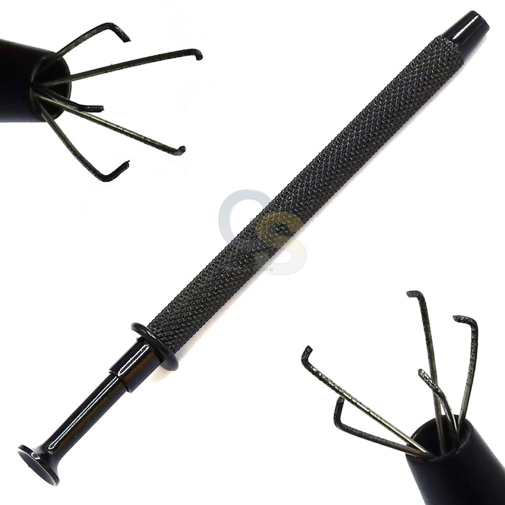 4.5" Pick-up Tool With 5 Prongs Black by G.S Online Store